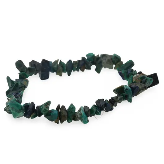 Bratara pe elastic cu pietre chips Turcoaz verde, imagine 2