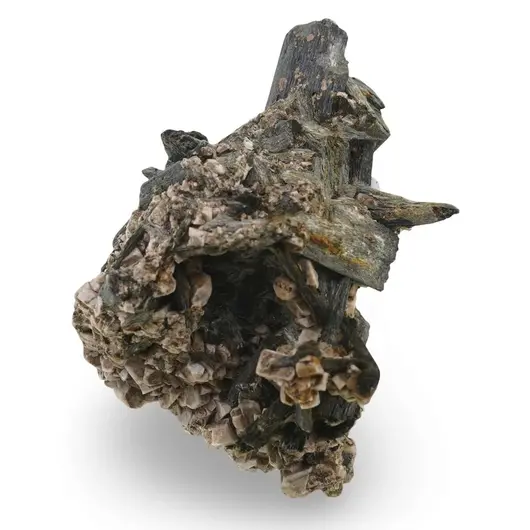 Epidot A+ in matrita, cristal unicat E17