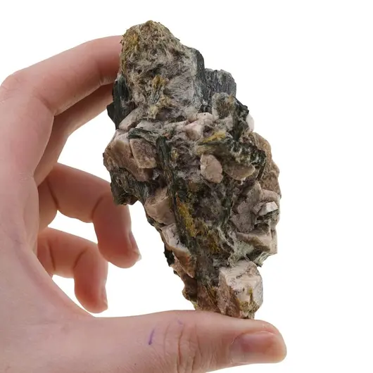 Epidot A+ in matrita, cristal unicat E22, imagine 2