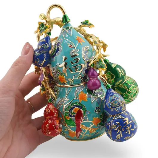 Statueta Premium Feng Shui din metal 9 Wu Lou pentru prosperitate, 2026, imagine 3