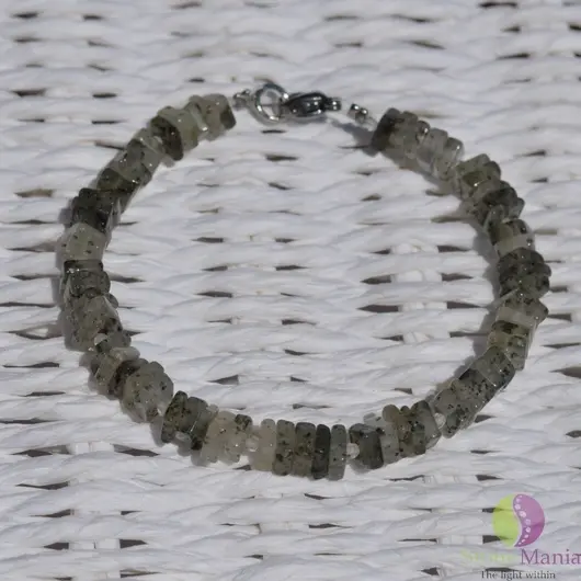Bratara cuart dendritic patratele 6-7mm