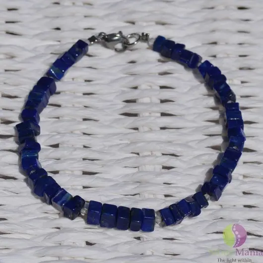 Bratara lapis lazuli patratele 5-6mm