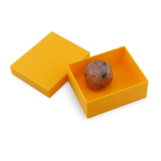 Cutie pentru cadou / depozitare - 6,5cm, galbena, imagine 2