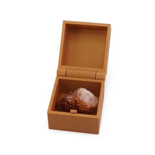 Cutie pentru cadou / depozitare tip cufar, 5cm - galben inchis, imagine 2