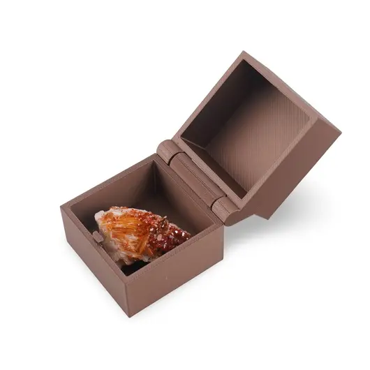 Cutie pentru cadou / depozitare tip cufar, 5cm - maro, imagine 2