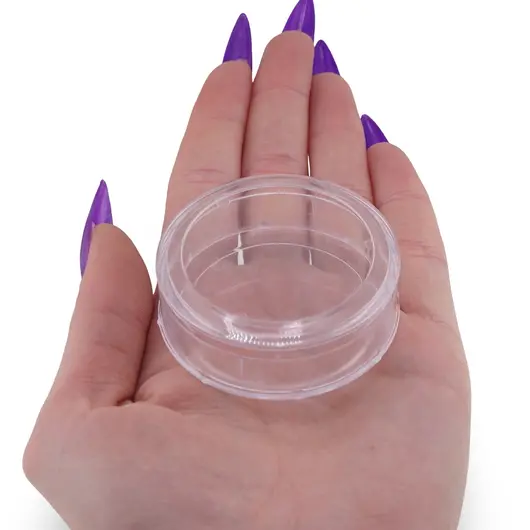 Cutie rotunda din plastic, 5cm, imagine 3