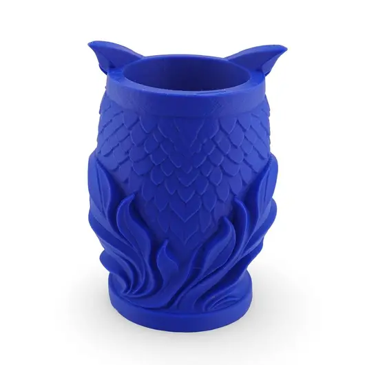 Decoratiune / Suport model bufnita - albastru, imagine 2