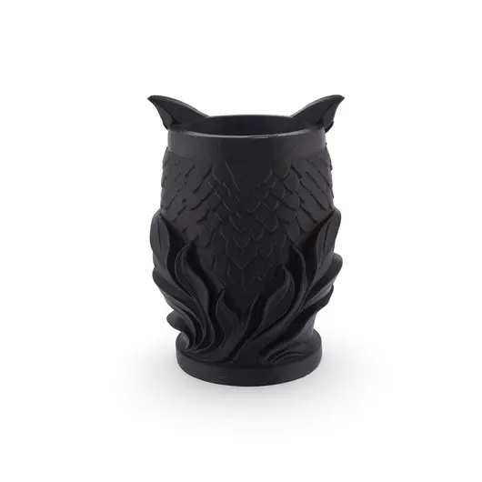 Decoratiune / Suport model bufnita - negru, imagine 2