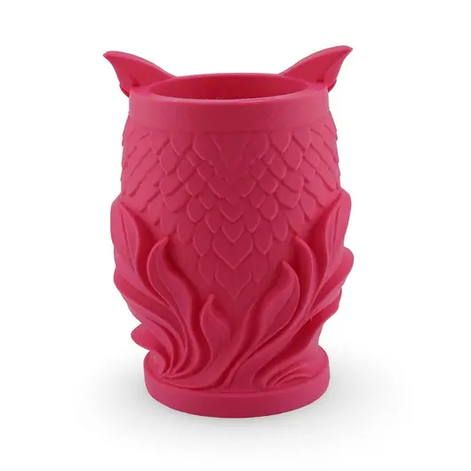 Decoratiune / Suport model bufnita - roz, imagine 2