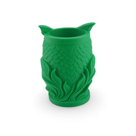 Decoratiune / Suport model bufnita - verde, imagine 2