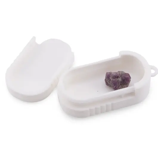 Decoratiune / Suport pentru cristale cu anou, alb - 6cm, imagine 2