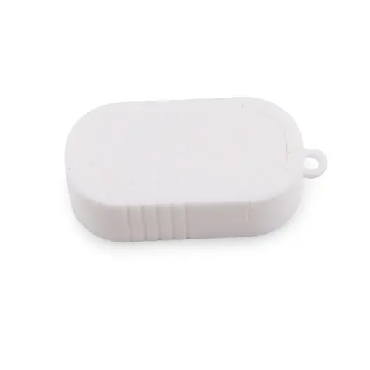 Decoratiune / Suport pentru cristale cu anou, alb - 6cm