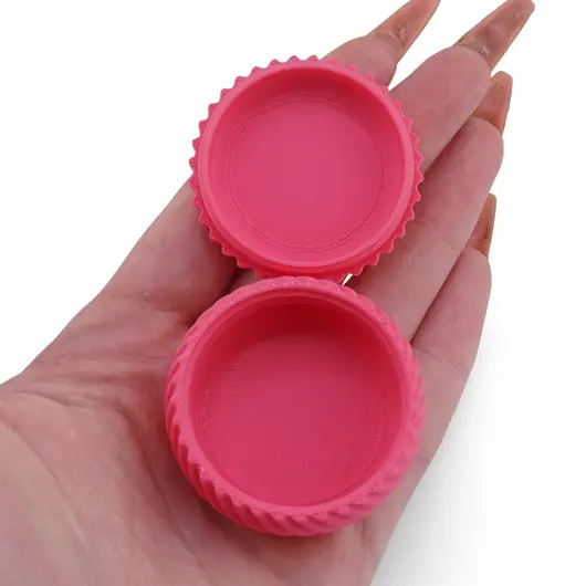 Decoratiune / Suport pentru cristale model spirala, roz - 4,5cm, imagine 3