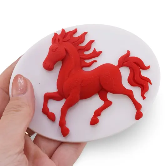 Magnet feng shui Calul de foc, 11cm, imagine 3