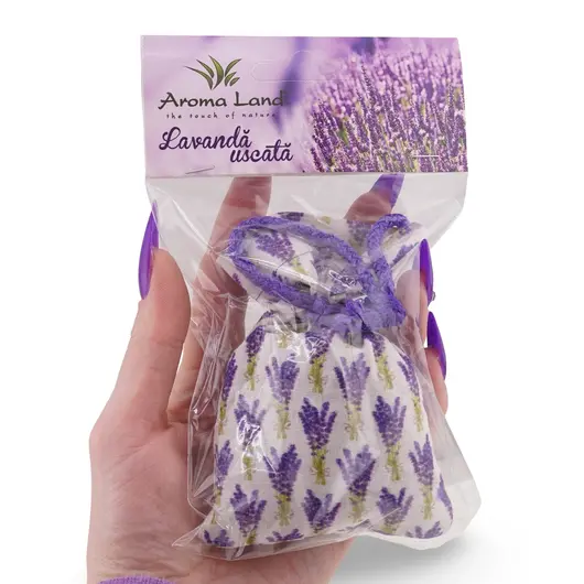 Saculet parfumat lavanda uscata pentru auto / dulap, imagine 3