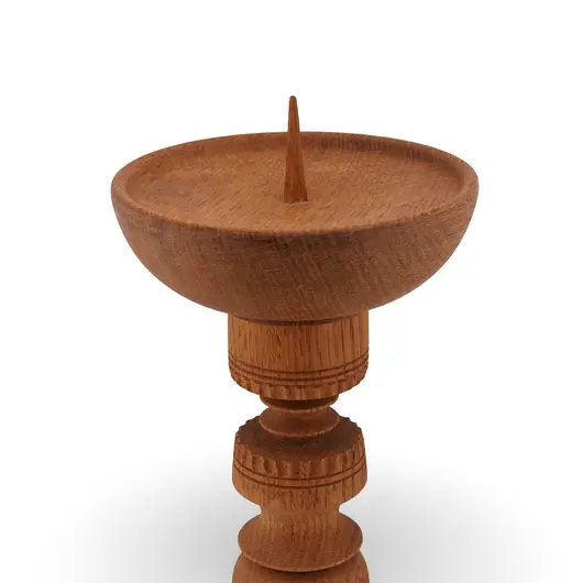 Sfesnic vintage din lemn sculptat, model scandinav - 24cm, imagine 2