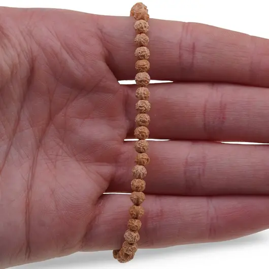 Sirag cu seminte de Rudraksha 4mm, imagine 3