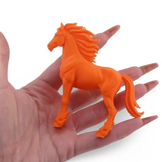 Statueta feng shui Calul de Foc, portocaliu - 8,5cm, imagine 3