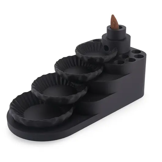 Suport ardere conuri parfumate - fantana backflow cu patru nivele, imagine 2