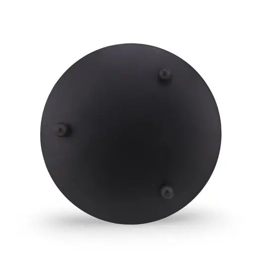Suport aromaterapie din metal, cu trei picioare, negru, imagine 2