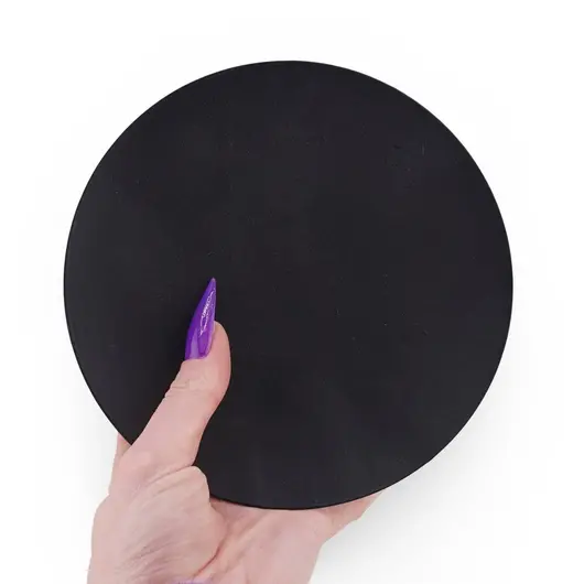 Suport aromaterapie din metal, cu trei picioare, negru, imagine 3