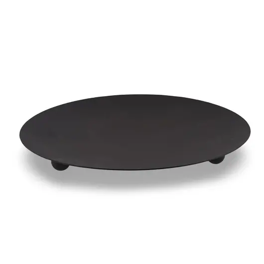 Suport aromaterapie din metal, cu trei picioare, negru