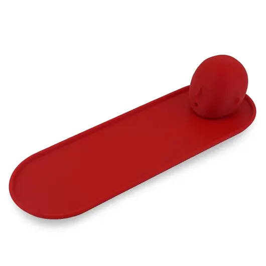 Suport aromaterapie pentru ardere betisoare parfumate cu capul lui Buddha, rosu