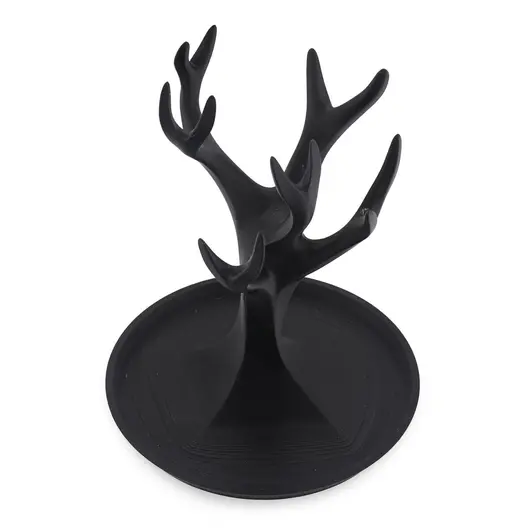 Suport pentru bijuterii model copac cu ramuri - negru, imagine 2