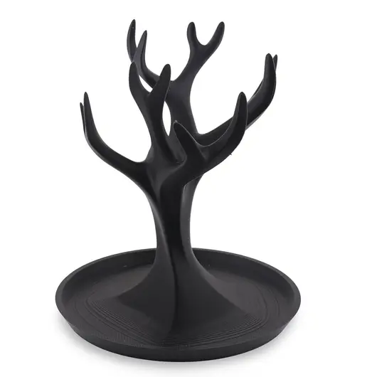 Suport pentru bijuterii model copac cu ramuri - negru