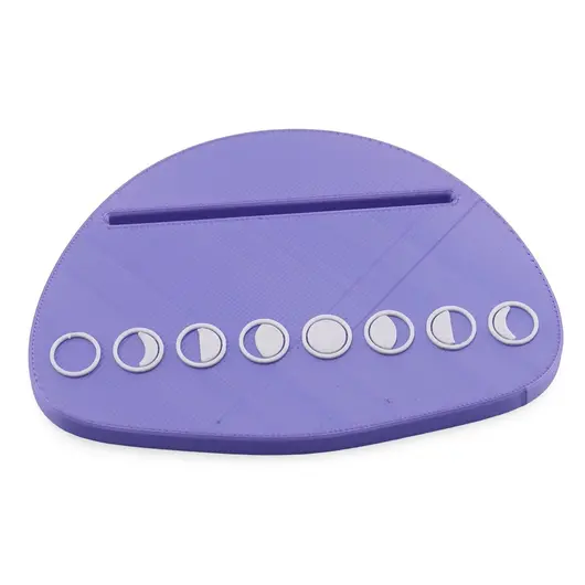 Suport pentru citirea cartilor de tarot cu simbolurile fazelelor lunare - mov