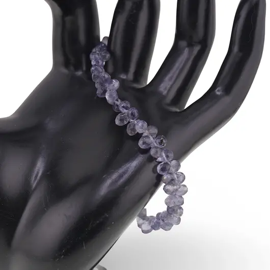 Bratara Iolith briolete fatetate picatura 5-6mm si argint 924, imagine 2