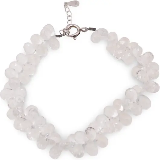 Bratara Topaz briolete fatetate picatura 7-9mm si argint 925