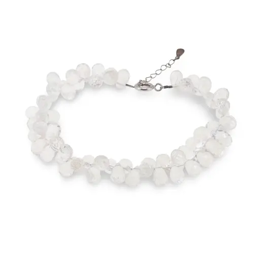 Bratara Topaz briolete fatetate picatura 8-10mm si argint 925