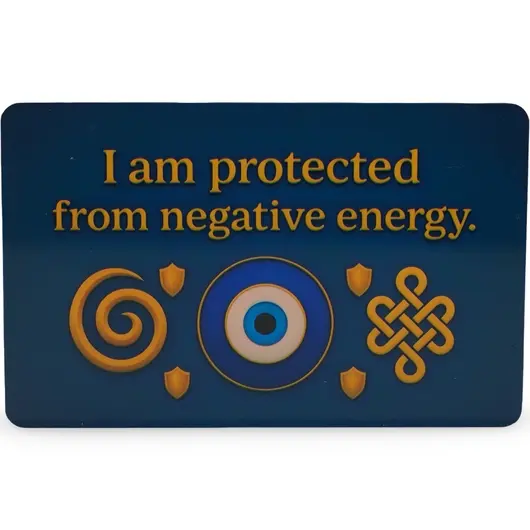 Card feng shui din plastic EVIL EYE AMULET, Amuleta protectiei energetice, imagine 2
