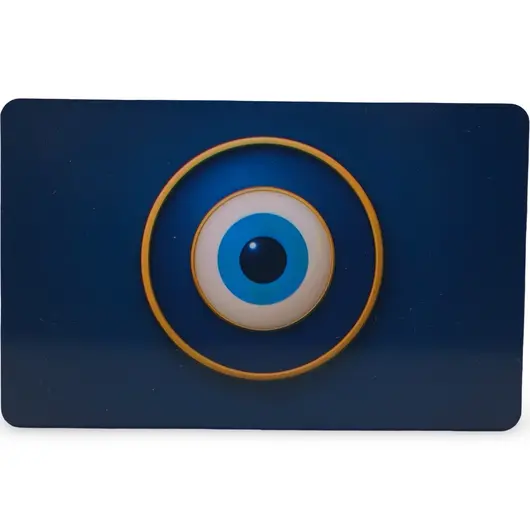 Card feng shui din plastic EVIL EYE AMULET, Amuleta protectiei energetice