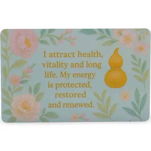 Card feng shui din plastic WU LOU AMULET, Amuleta vitalitatii si longevitatii, imagine 2