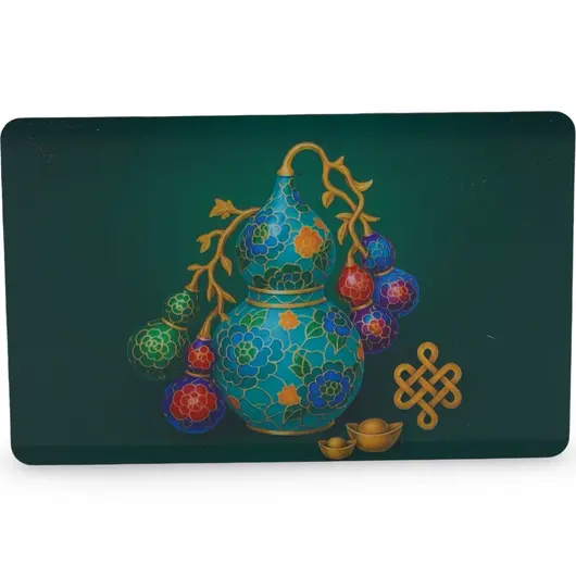 Card feng shui din plastic WU LOU AMULET, Amuleta vitalitatii si longevitatii