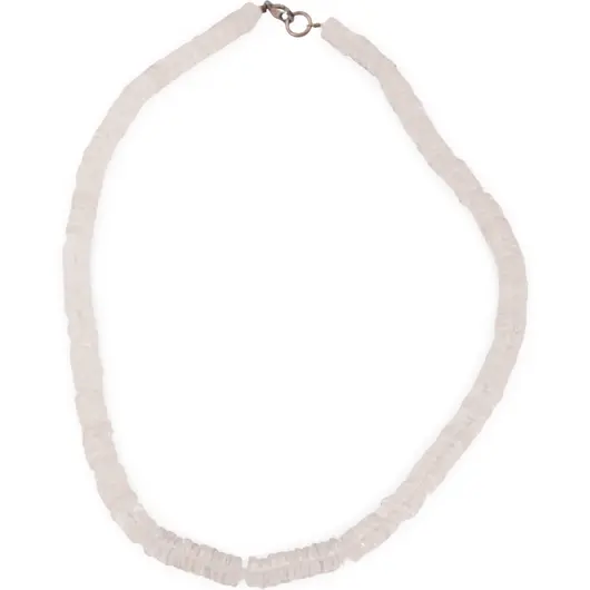 Colier Cristal de stanca heishi 7mm si sfere fatetate 2mm