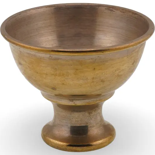 Cupa vintage din metal cu picior, 5cm