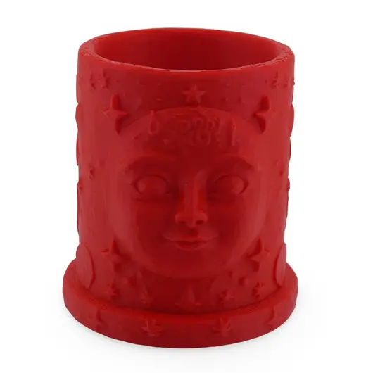 Decoratiune / Suport model cosmic cu Luna - rosu, 8,5cm