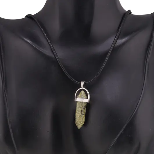 Pandantiv Jasp verde dublu varf, imagine 2