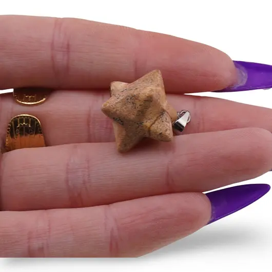 Pandantiv merkaba din Jasp peisaj, imagine 3