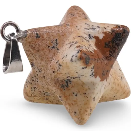 Pandantiv merkaba din Jasp peisaj