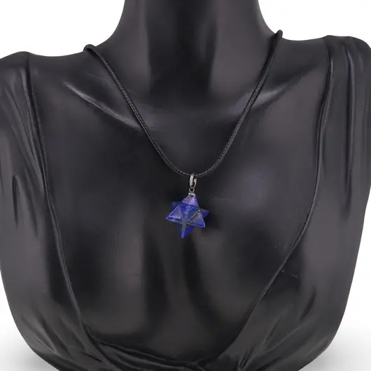 Pandantiv merkaba din Lapis lazuli, imagine 2