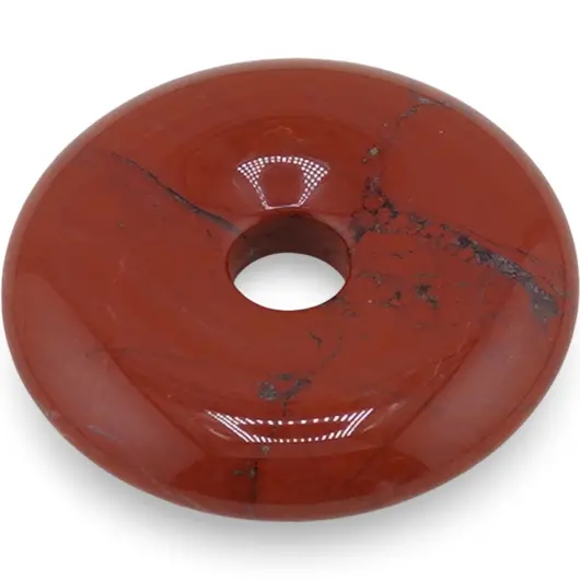 Pandantiv Pi donut Jasp rosu 35mm