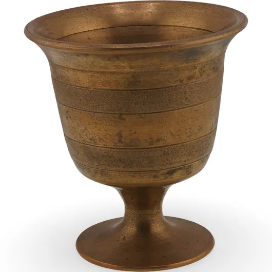 Pocal vintage din alama cu picior - 8,5cm