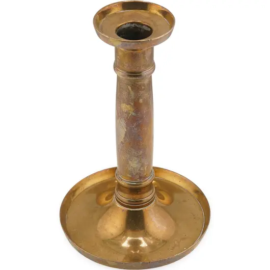 Sfesnic vintage din alama, model clasic robust - 15cm, imagine 2