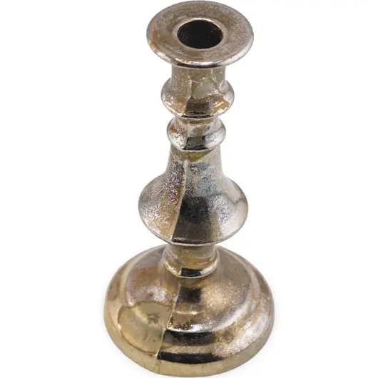 Sfesnic vintage din alama, model mic patinat cu forma clasica - 7cm, imagine 2