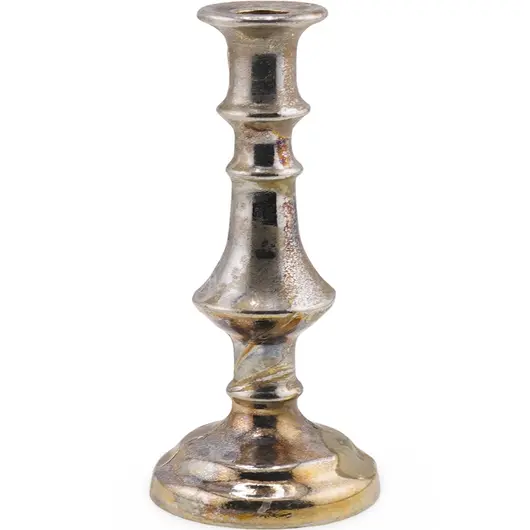 Sfesnic vintage din alama, model mic patinat cu forma clasica - 7cm