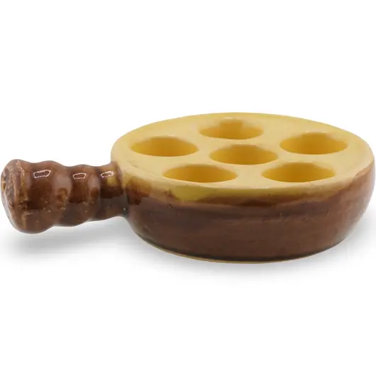 Vas din ceramica cu sase compartimente si maner - 16,5cm, imagine 2